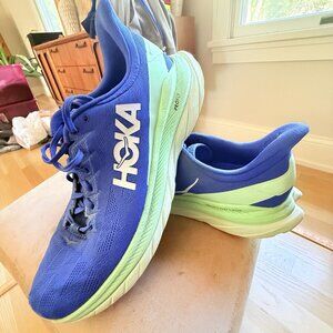 Hoka One One Mach 4 Men's 11.5 Blue Green Running Shoes 1113528-DBGA